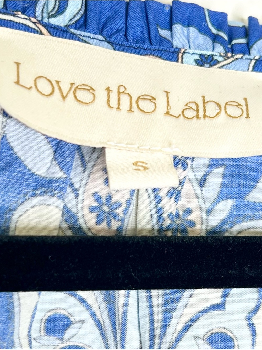 NWOT Love The Label Lia Top Blue Size Small - Picture 5 of 6